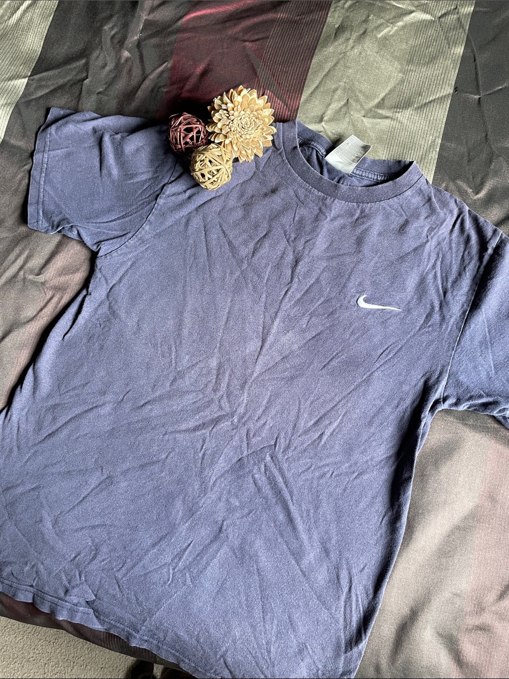 Nike Men’s Dark Blue Short-Sleeve Crew Tee